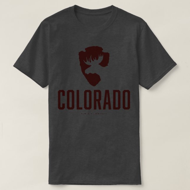 Colorado Moose Brown T-Shirt (Design Front)