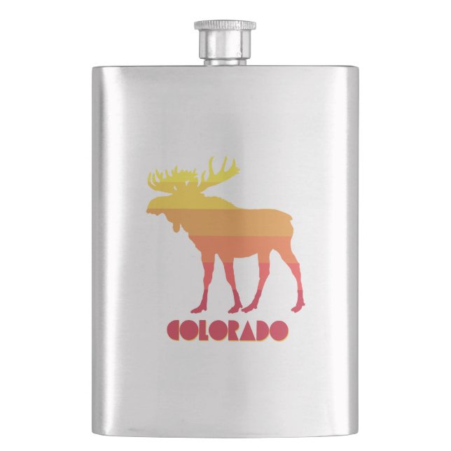 Colorado Moose Hip Flask (Front)