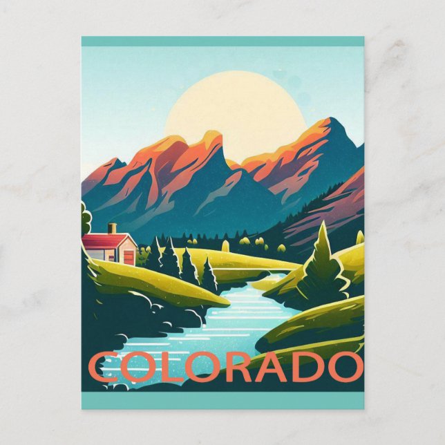 Colorado Mountain Landscape National Park Postcard (Front)