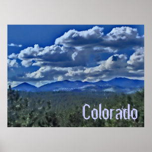 Colorado mountain poster