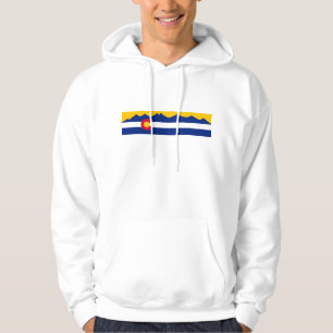 Colorado Mountain Range Flag Hoodie