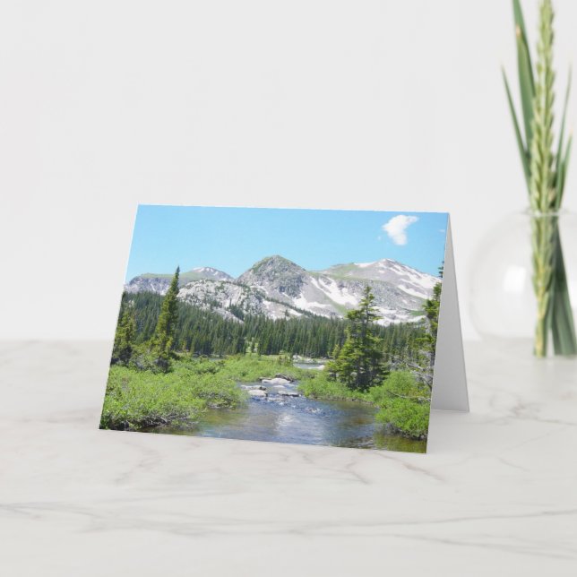 Colorado Mountain Stream Beauté Carte de voeux (Devant)