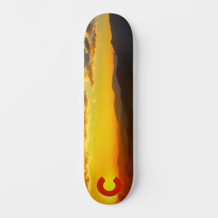 Colorado Mountain Sunset II Skateboard Deck