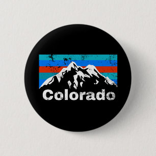 Colorado Mountains 2 Inch Round Button