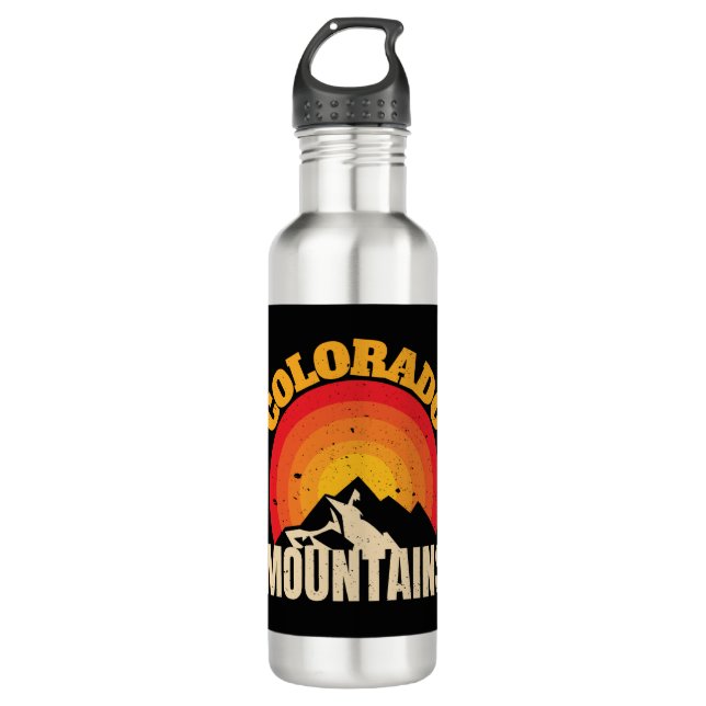 Colorado Mountains 710 Ml Water Bottle (Front)