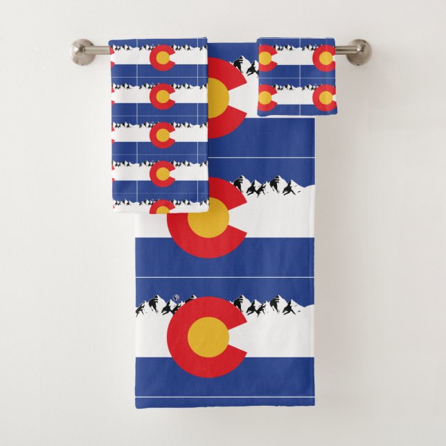 Colorado Mountains Bath Towel Set (Insitu)