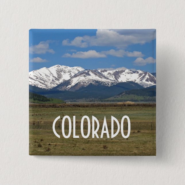 Colorado Mountains Button (Front)