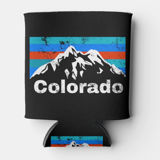 Colorado Mountains Can Cooler (Front)