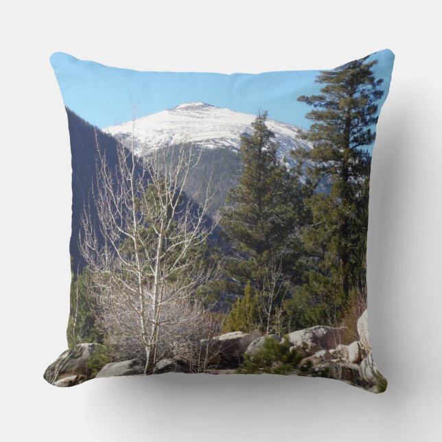 Colorado mountains throw pillow (Front)