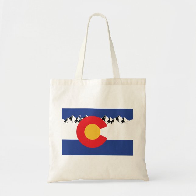 Colorado Mountains Tote Bag (Front)