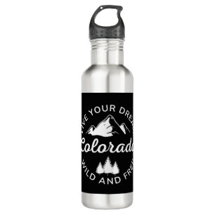 Colorado Mountains Vintage 710 Ml Water Bottle