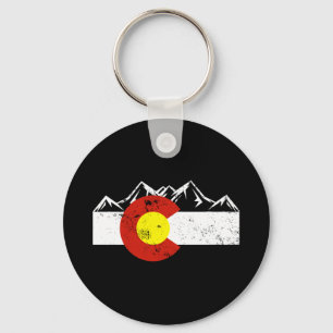 Colorado Mountains Vintage Keychain