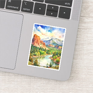 Colorado Mountains Watercolor Painting