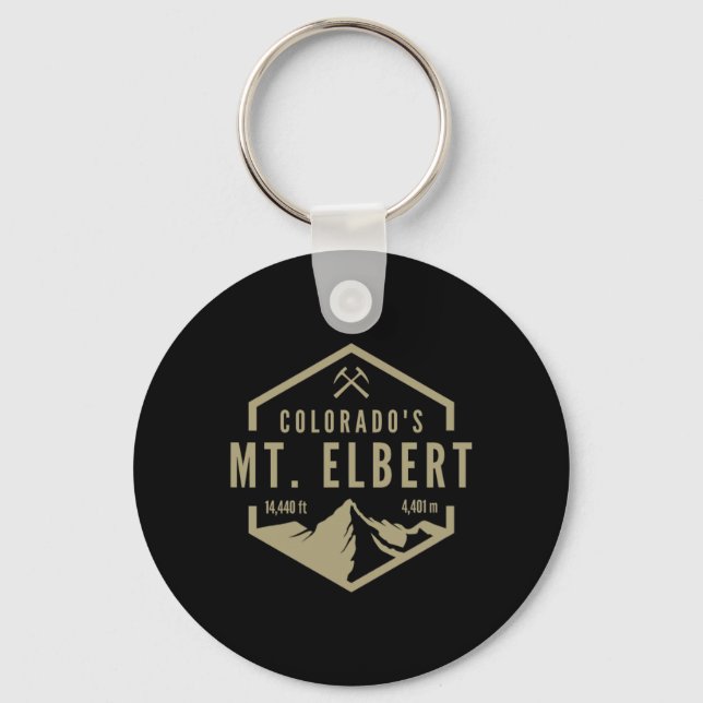 Colorado Mt. Elbert  Keychain (Front)
