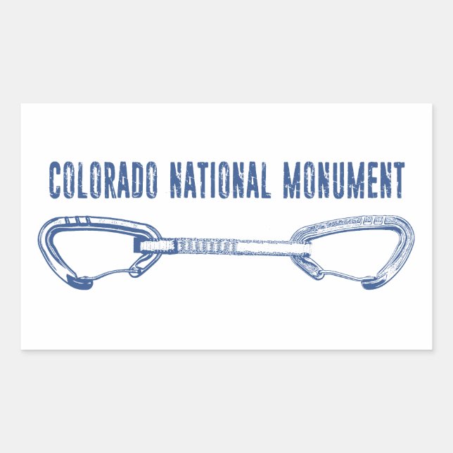 Colorado National Monument Climbing Quickdraw Sticker (Front)