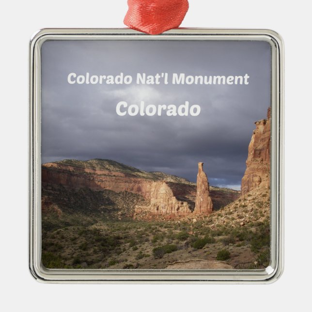 Colorado National Monument, CO Metal Ornament (Front)
