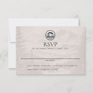Colorado Passport Wedding RSVP Card