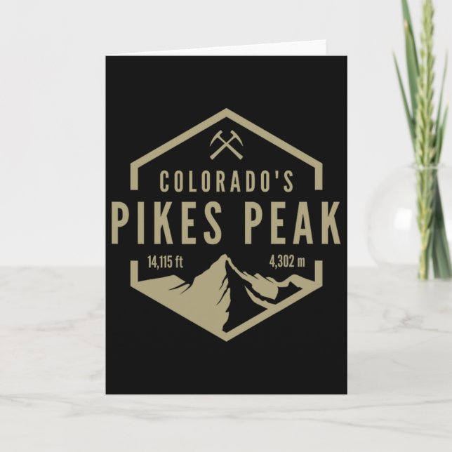 Colorado Pikes Peak  Card (Front)