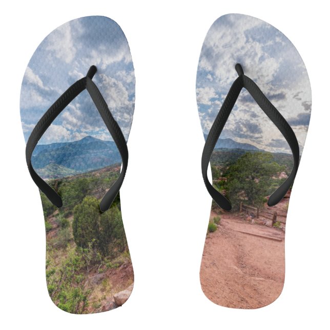 Colorado Pikes Peak Evening Hike Flip Flops (Footbed)