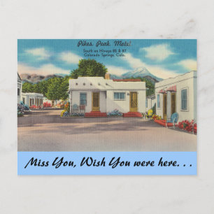 Colorado, Pikes Peak Motel Postcard