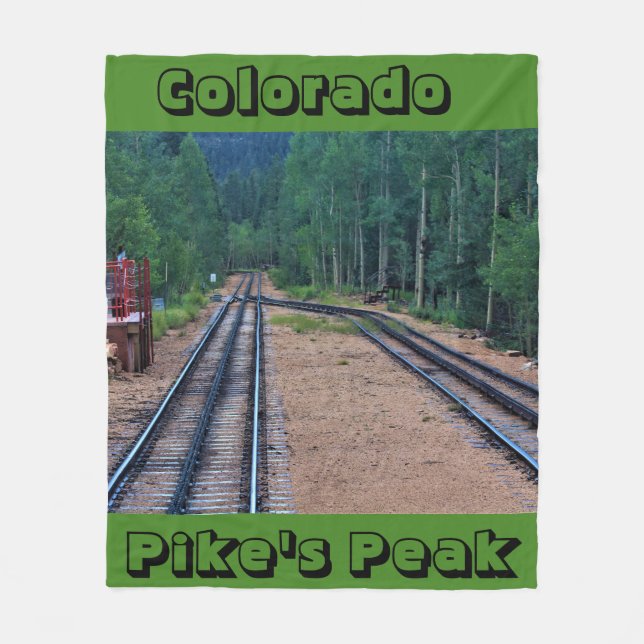 Colorado Pikes Peak THROW BLANKET (Front)