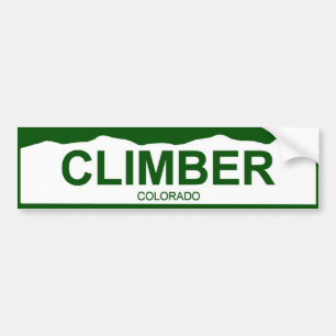 colorado plate new - CLIMBER Bumper Sticker