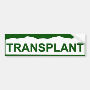 colorado plate new - TRANSPLANT Bumper Sticker