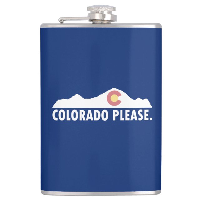 Colorado Please Hip Flask (Front)