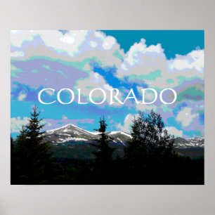 Colorado poster nature art montagnes paysage