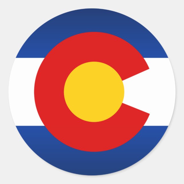 Colorado Pride Classic Round Sticker (Front)