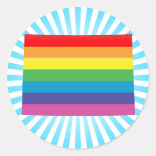colorado pride. classic round sticker