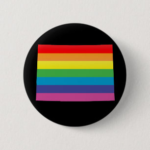 colorado pride. striped. 2 inch round button