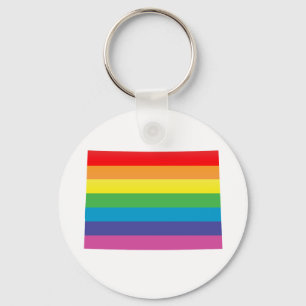 colorado pride. striped. keychain
