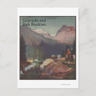 Colorado Railroad Promotional Poster Postcard