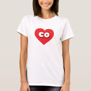 Colorado red heart - I love co T-Shirt