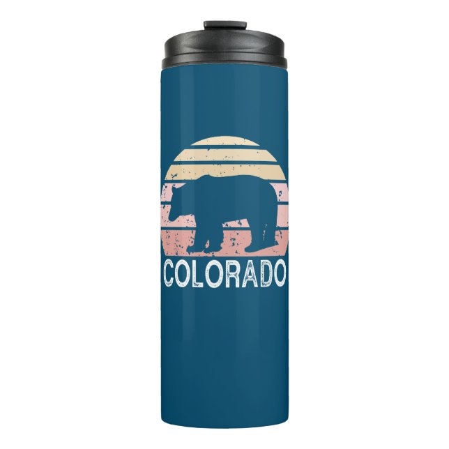 Colorado Retro Bear Thermal Tumbler (Front)