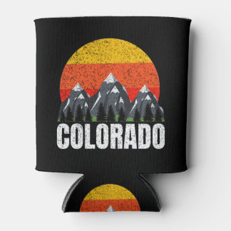 Colorado Retro Sunset Can Cooler