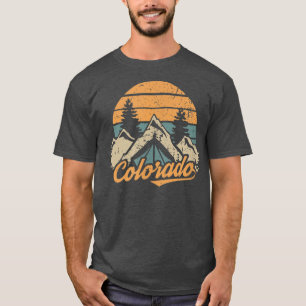 Colorado Retro Vintage Mountains Nature Hiking T T-Shirt