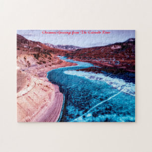 Colorado River.Christmas Greetings Jigsaw Puzzle