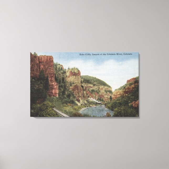 Colorado River, CO - Echo Cliffs Canvas Print (Front)