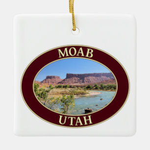 Colorado River in Moab, Utah Ceramic Ornament