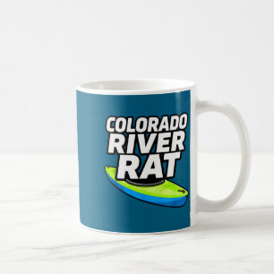 Colorado River Rat Kayak Whitewater Design Coffee Mug