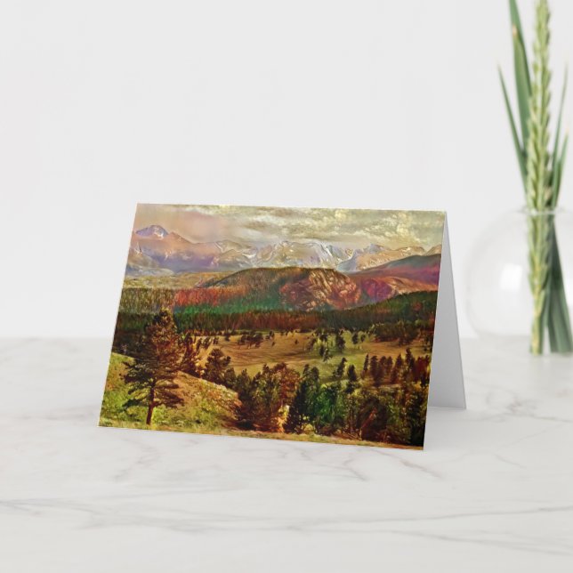 Colorado Rockies Fall Art Card (Front)