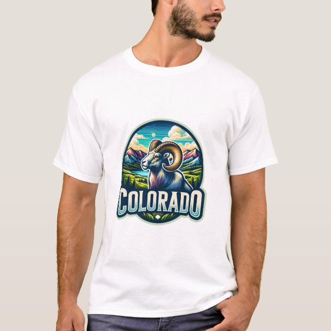 Colorado, Rocky Mountain bighorn sheep, T-Shirt (Front)