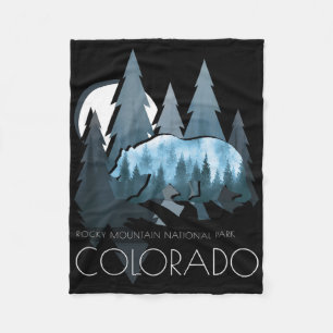 Colorado - Rocky Mountain National Park - Colorado Fleece Blanket