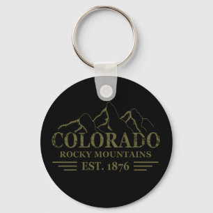 colorado rocky mountain state keychain