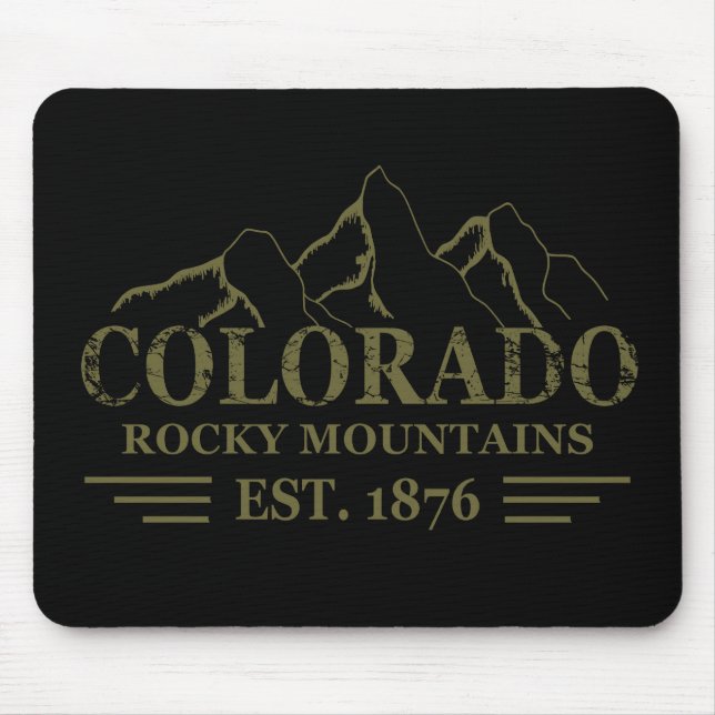 colorado rocky mountain state mouse pad (Front)