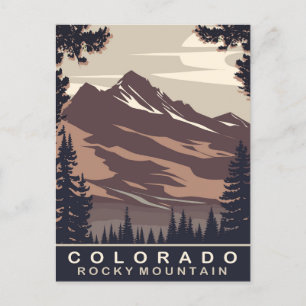 Colorado, Rocky Mountain, Travel Postcard