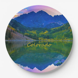 Colorado Rocky Mountains and Lake Paper Plate