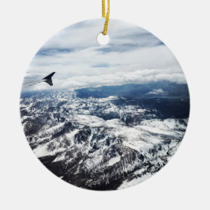 Colorado Rocky Mountains Ceramic Ornament